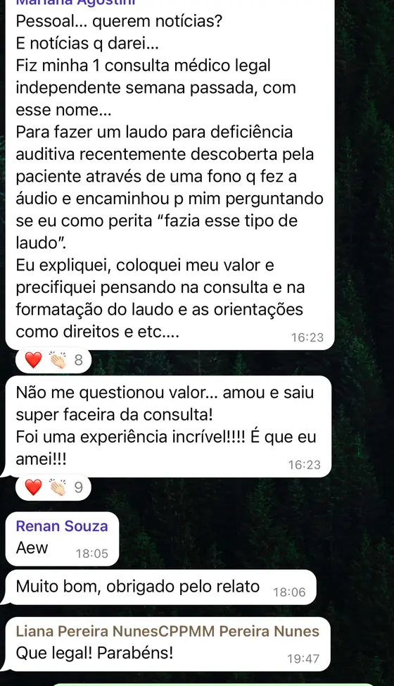 Print de depoimento de aluna do CAEPE