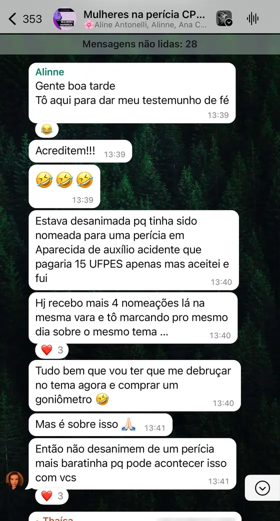Print de depoimento de aluna do CAEPE